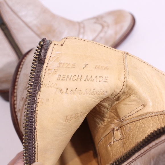 Bed Stu Cream Ankle Boots - Picture 5 of 8